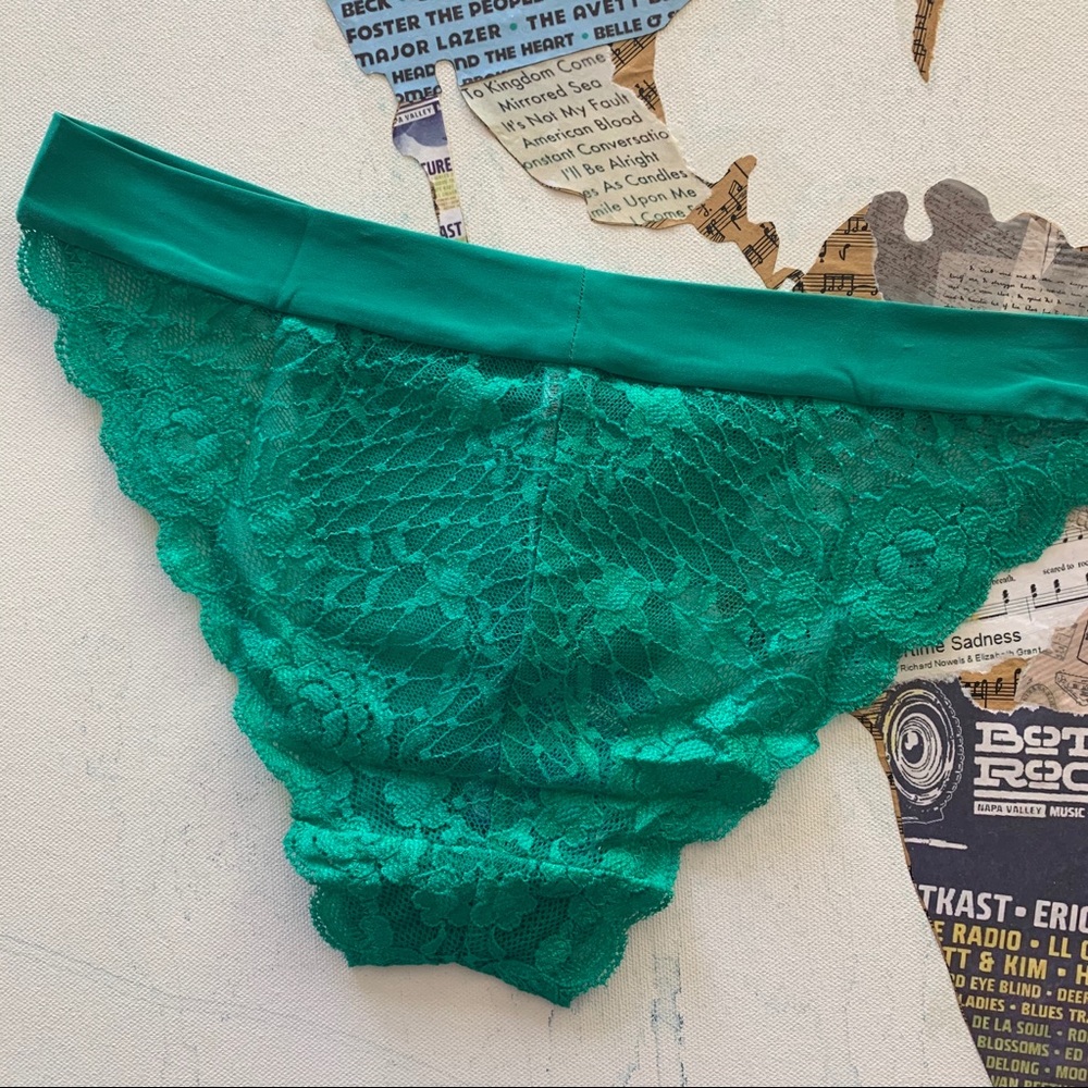 Free People | Pink & Green Lace Undie 2 Pc Bundle - Picture 10 of 15